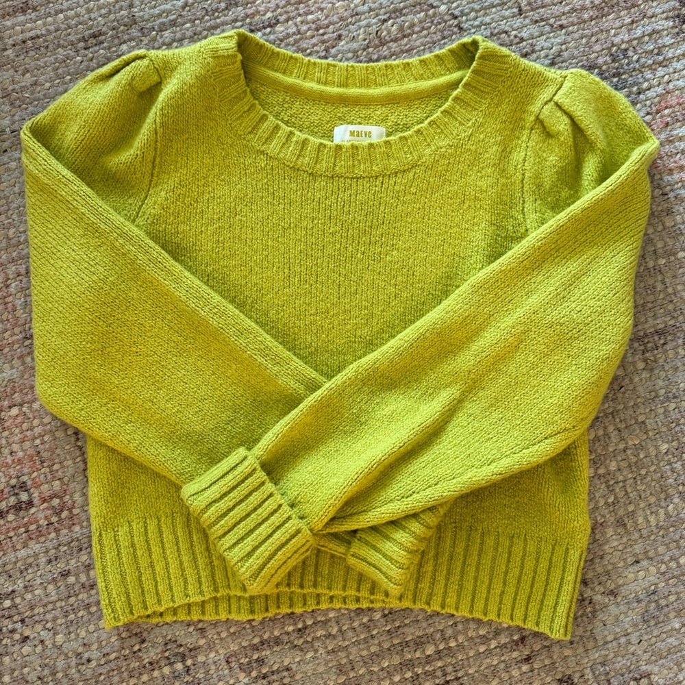 Maeve by Anthropologie Lime Green Sweater